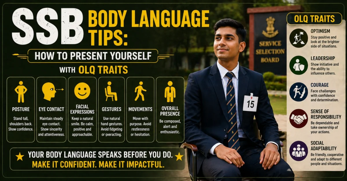 SSB Body Language Tips: Show OLQ Traits Clearly