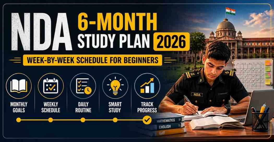 NDA 6-Month Study Plan 2026: Week-by-Week Schedule for Beginners