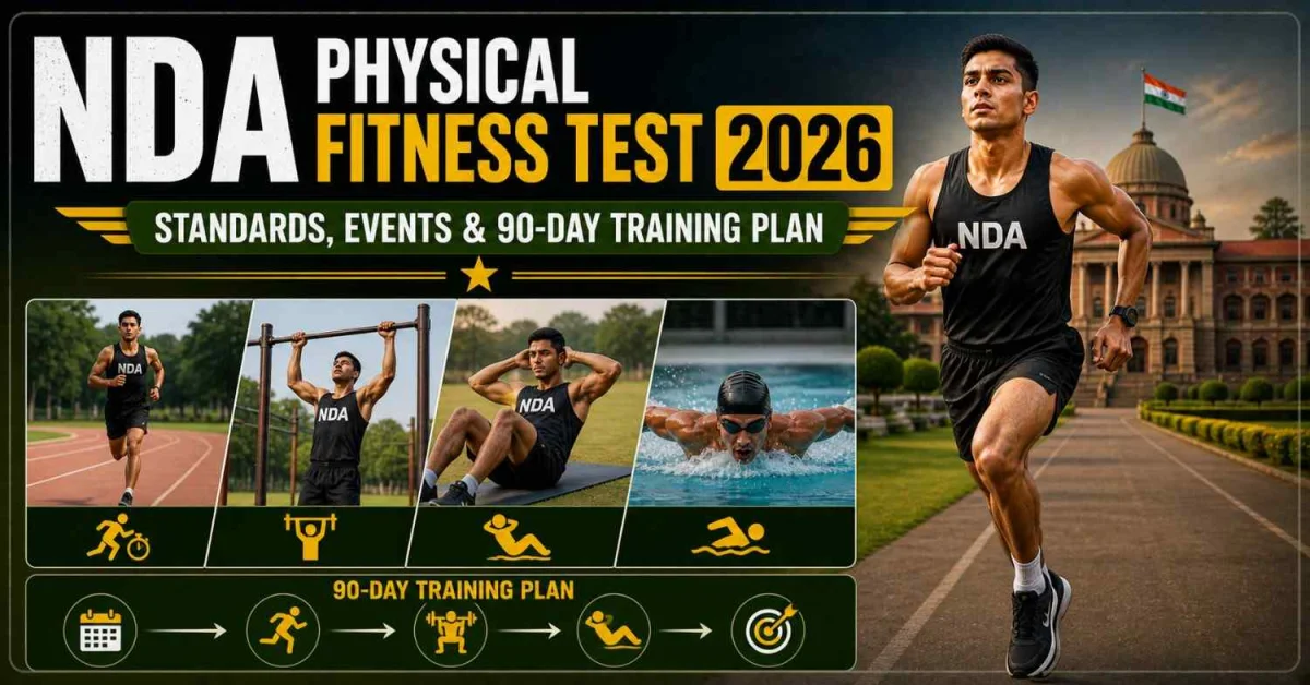 NDA Physical Fitness Test 2026: Standards, Events & 90-Day Training Plan