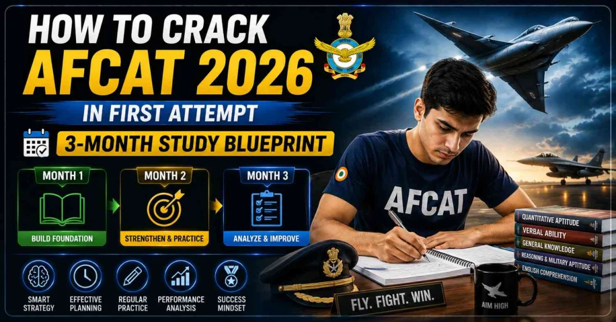 How to Crack AFCAT 2026 in First Attempt: 3-Month Plan