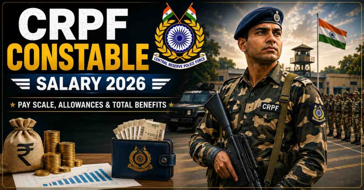 CRPF Constable Salary 2026: Pay Scale, Allowances & Total Benefits