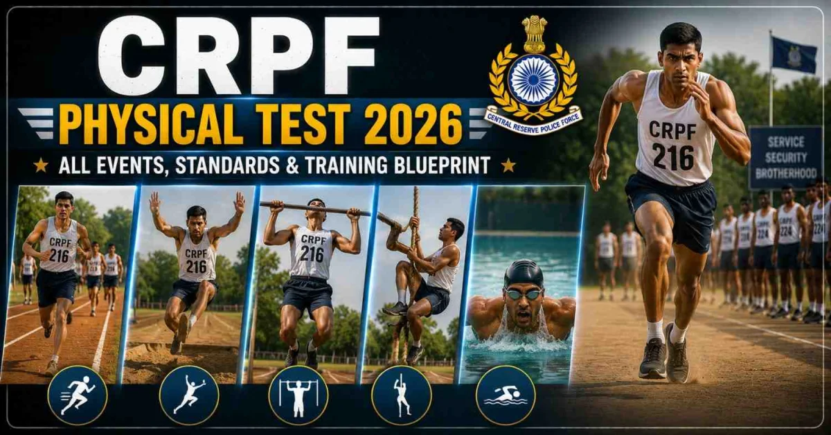 CRPF Physical Test 2026: All Events, Standards & Training Blueprint