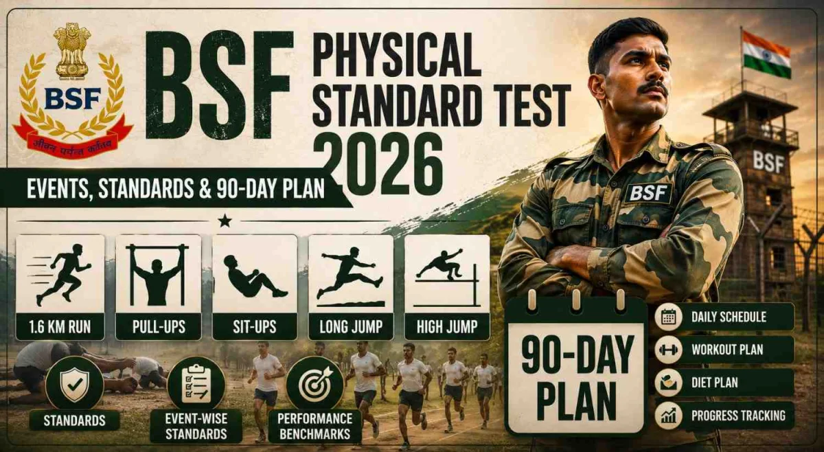BSF Physical Standard Test 2026: Events, Standards & 90-Day Plan
