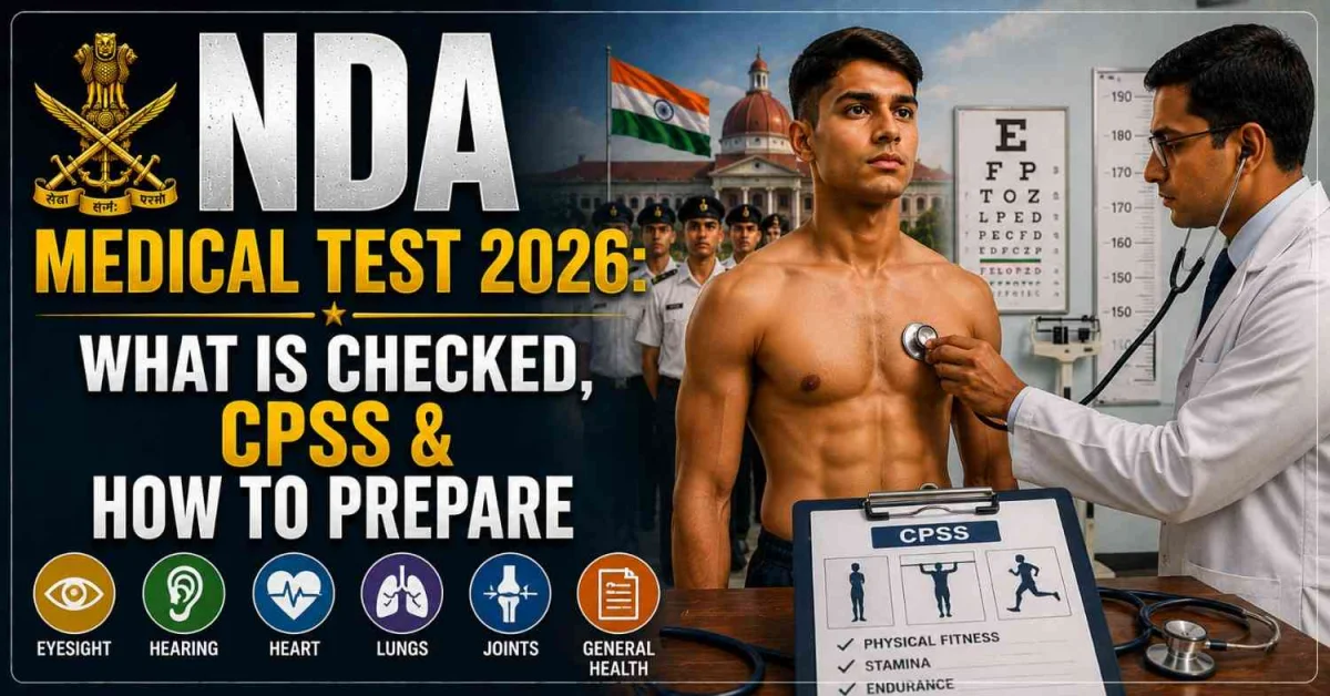 NDA Medical Test 2026: What is Checked, CPSS & How to Prepare