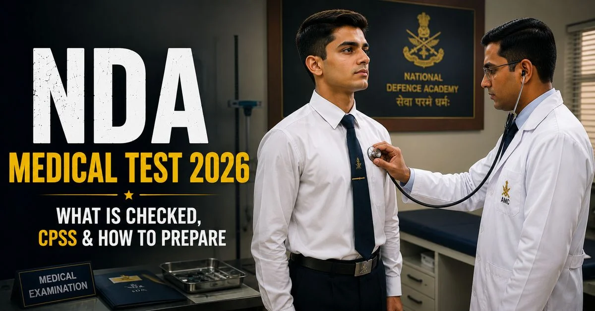 NDA Medical Test 2026: What Is Checked, CPSS & How to Prepare