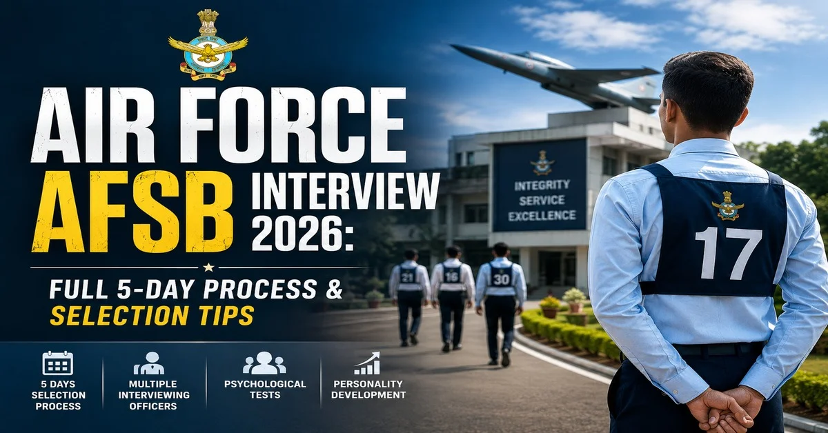 Air Force AFSB Interview 2026: Full 5-Day Process & Selection Tips