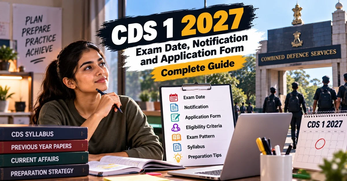 CDS 1 2027 Exam Date, Notification and Application Form: Complete Guide