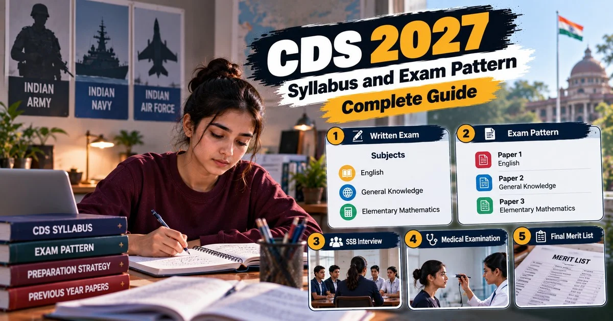 CDS 2027 Syllabus and Exam Pattern: Complete Guide