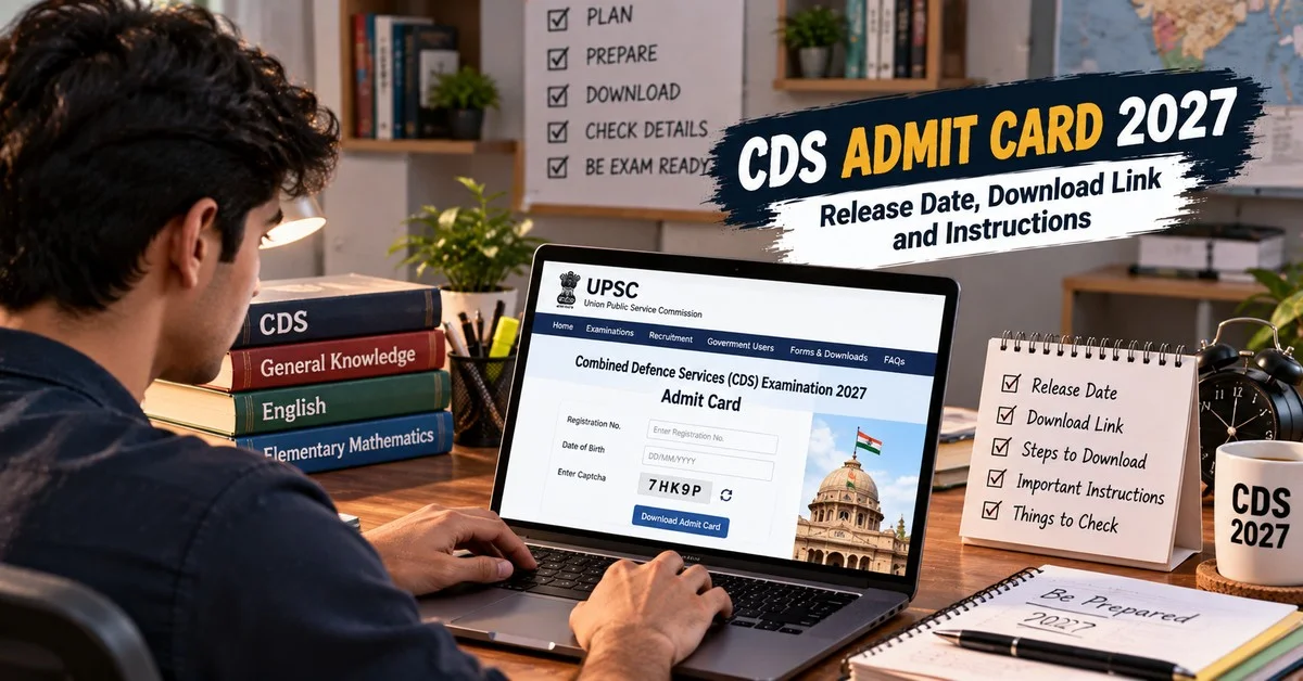 CDS Admit Card 2027: Release Date, Download Link and Instructions