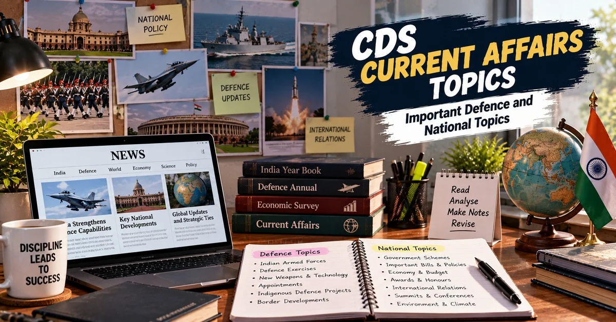 CDS Current Affairs Topics: Important Defence and National Topics