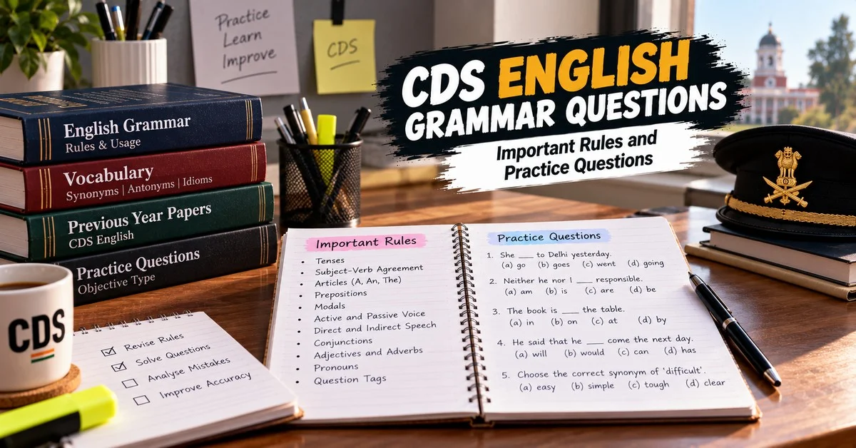 CDS English Grammar Questions