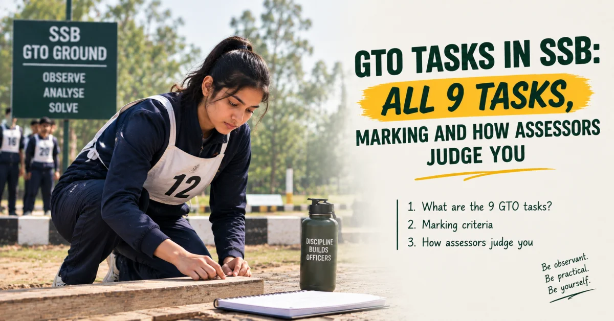 All 9 GTO Tasks in SSB Explained: Marking, OLQs and What Gets You Recommended