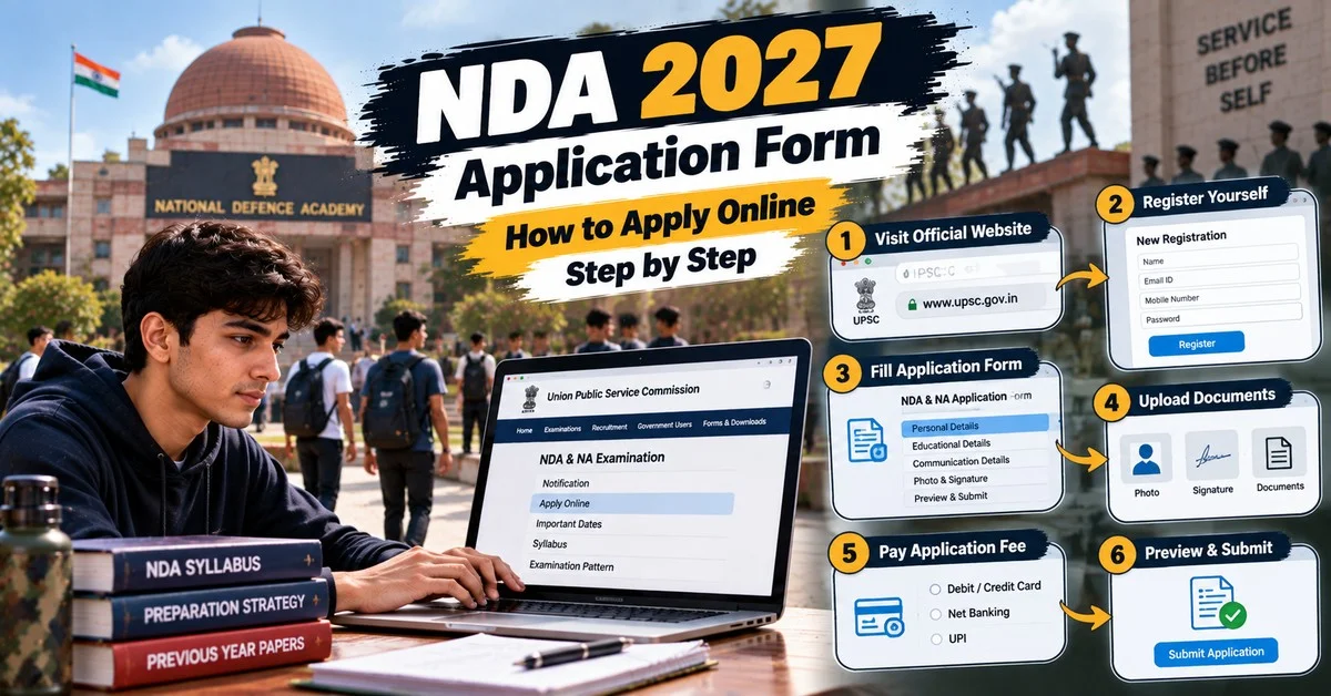 NDA 2027 Application Form: How to Apply Online Step by Step