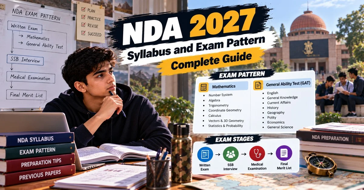 NDA 2027 Syllabus and Exam Pattern: Complete Guide