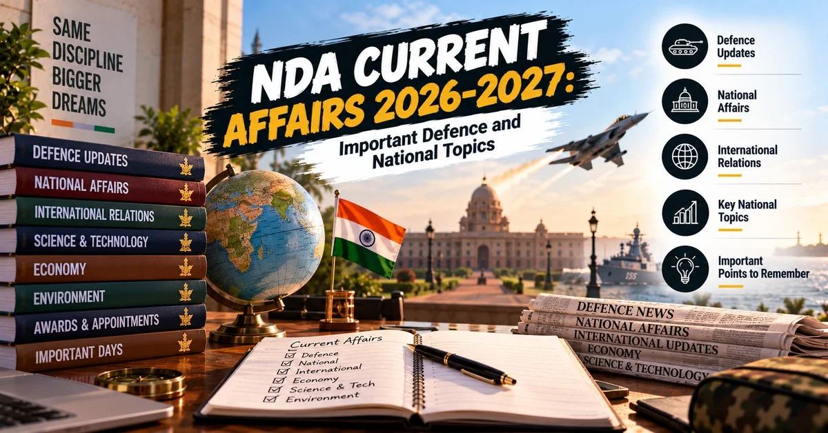 NDA Current Affairs 2026-2027: Important Defence and National Topics