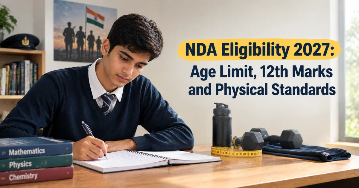 NDA Eligibility 2027: Age Limit, 12th Marks and Physical Standards