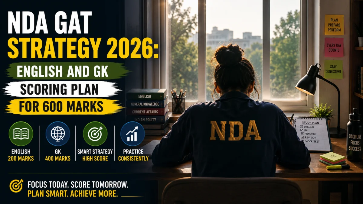 NDA GAT Strategy 2026: English and GK Scoring Plan for 600 Marks