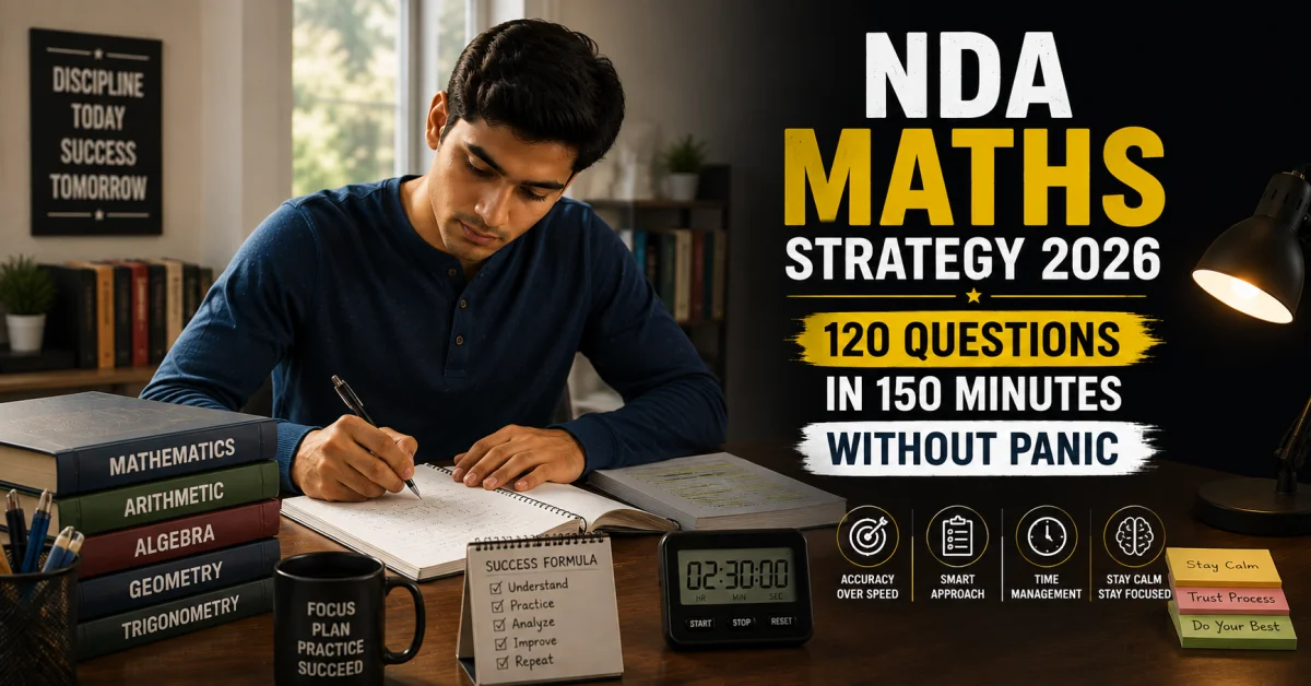 NDA Maths Strategy 2026: How to Attempt 120 Questions in 150 Minutes