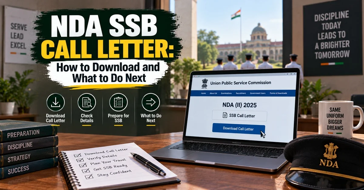 NDA SSB Call Letter: How to Download, Verify, and What to Do Next