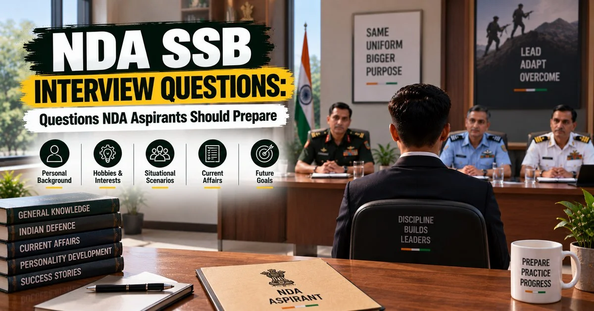 NDA SSB 50 Interview Questions You Must Prepare (With Assessor Intent)