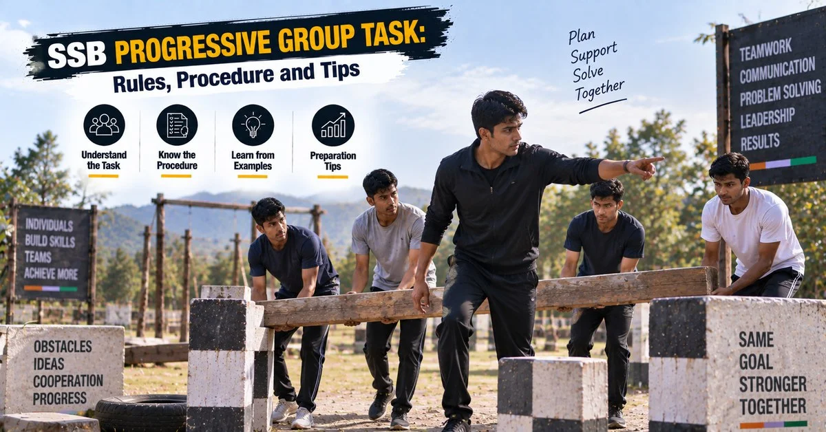 SSB Progressive Group Task: Rules, Procedure and Tips
