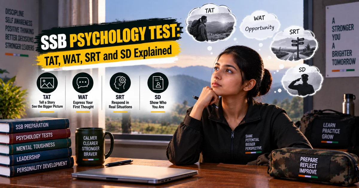 SSB Psychology Test: TAT, WAT, SRT and SD Explained