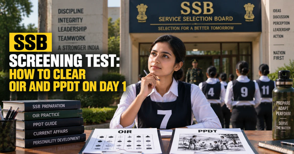 SSB Screening Test: How to Clear OIR and PPDT on Day 1