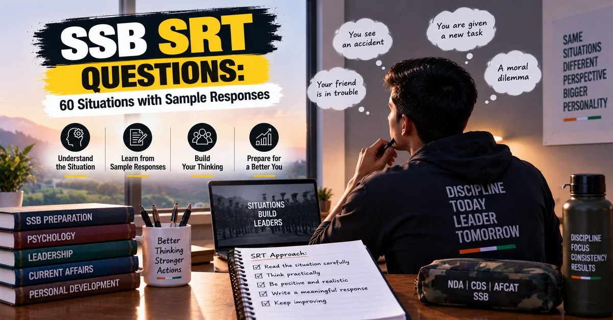 SSB SRT Questions: 60 Situations with Sample Responses