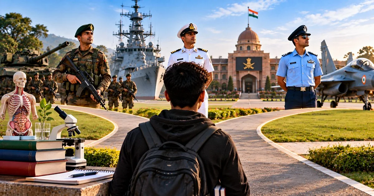 Can PCB Students Apply for NDA? Army, Navy and Air Force Wing Rules Explained