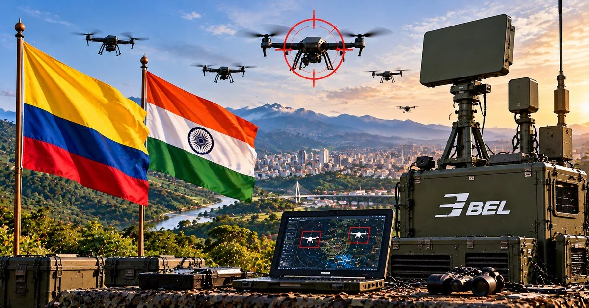 Colombia in Talks to Buy India’s BEL Anti-Drone System to Counter Drug Cartel Drone Attacks