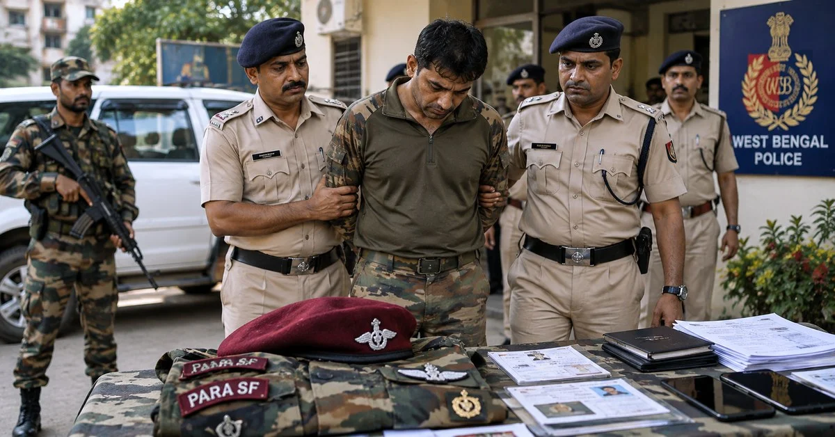 Fake Lieutenant Colonel Arrested in West Bengal for Posing as Para SF Officer and Running Job Scam