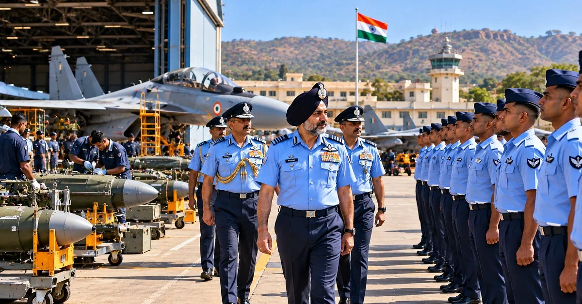 Air Chief Marshal AP Singh Visits Air Force Station Devlali, Reviews Depot Work and Meets Air Warriors