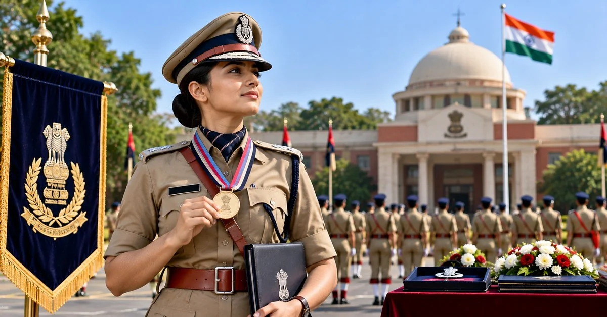 Kanika Yadav IPS Wins Best Lady Probationer in Physical Training Medal at SVPNPA Hyderabad