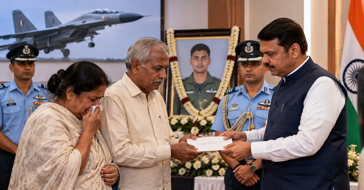 Parents of Flight Lieutenant Purvesh Duragkar Receive ₹1 Crore From Maharashtra Government After Su-30MKI Crash